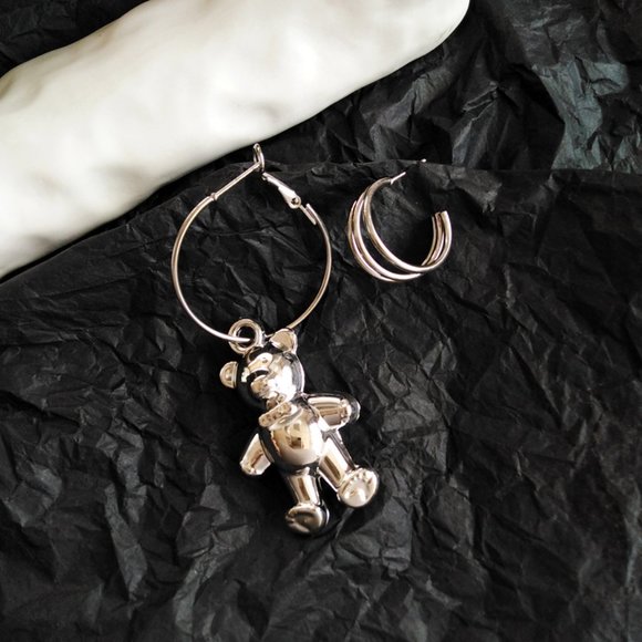 💕LAST ONE 💙S925 SILVER BEAR EARRINGS - Picture 7 of 9